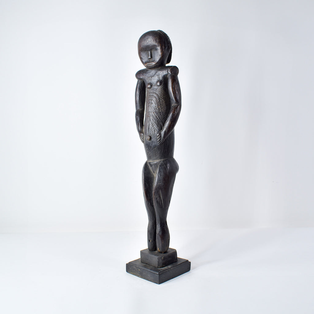 Male Fang Byeri Standing Reliquary Figure Gabon