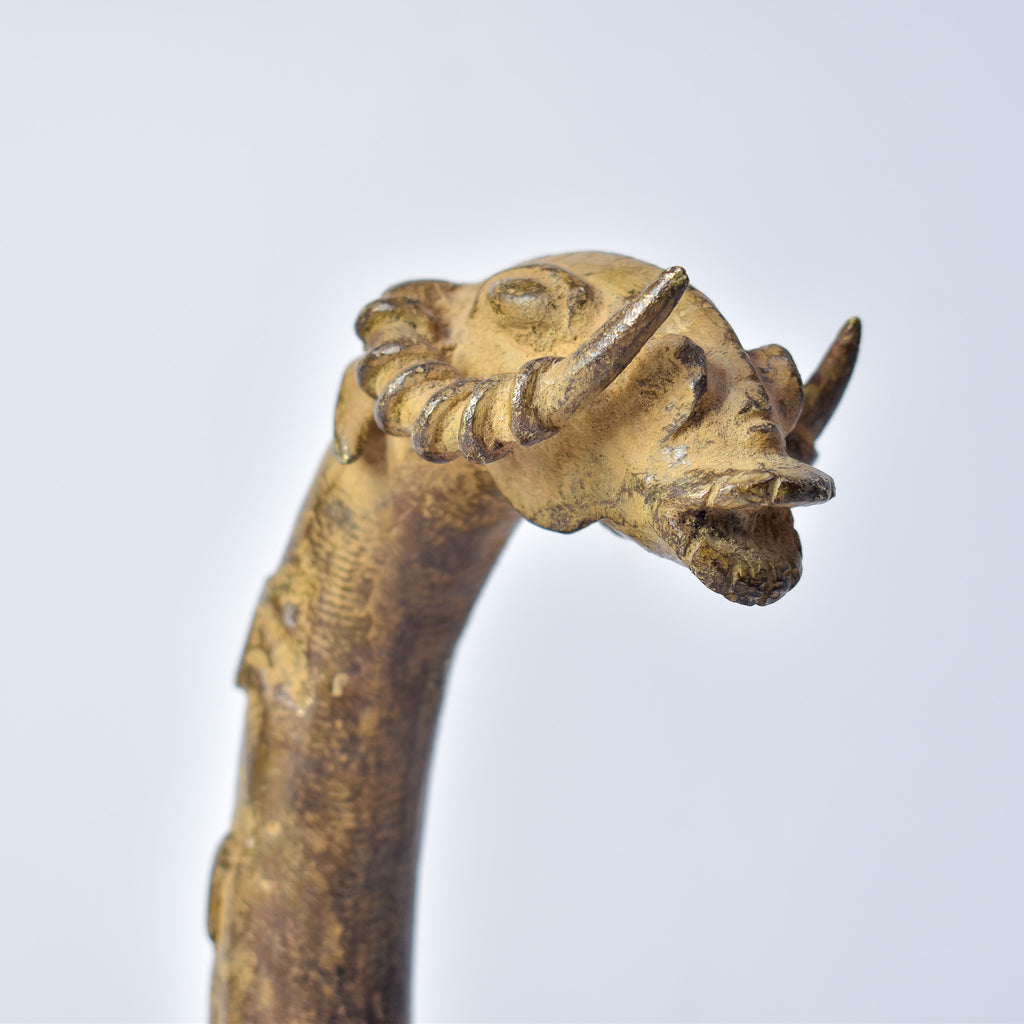 Bobo Metal Pot with Animal Head Burkina Faso