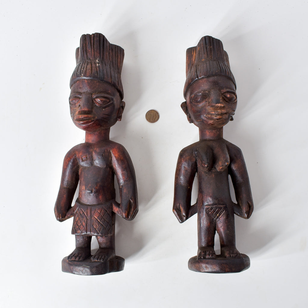 Yoruba Ibeji Pair of Twin Figures Nigeria