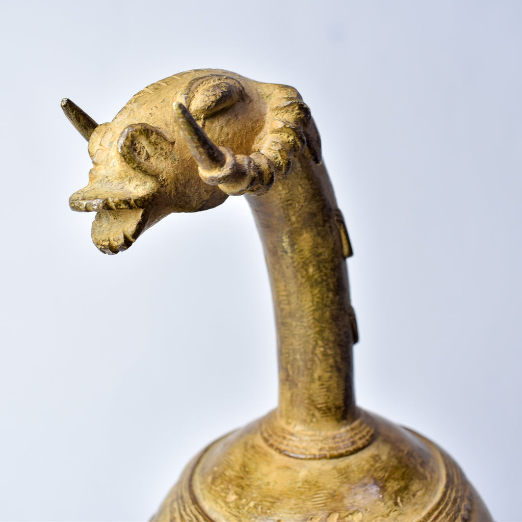 Bobo Metal Pot with Animal Head Burkina Faso