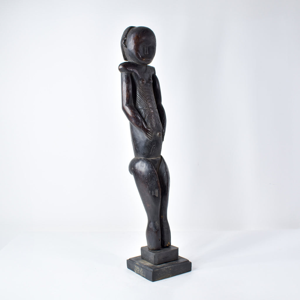 Male Fang Byeri Standing Reliquary Figure Gabon