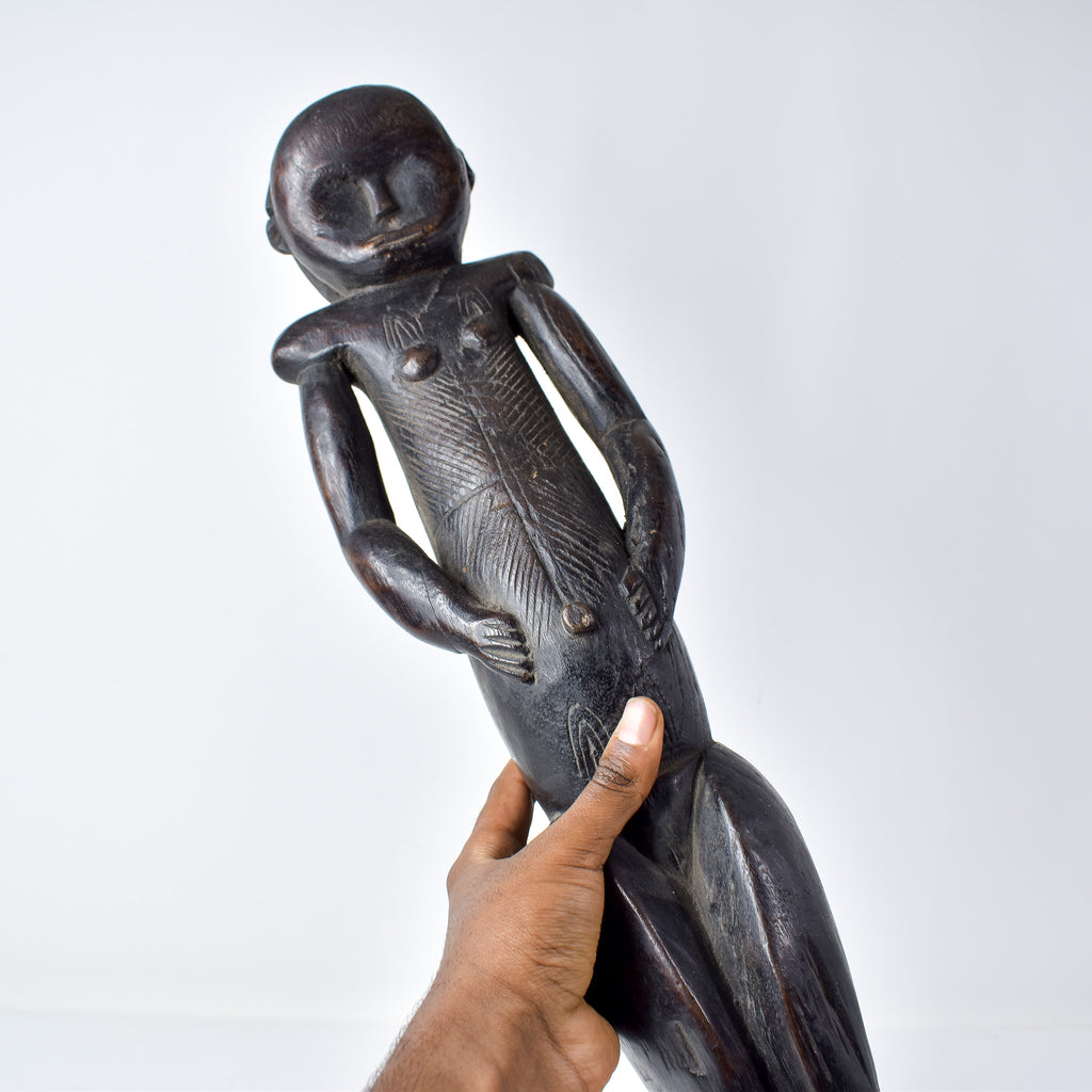 Male Fang Byeri Standing Reliquary Figure Gabon
