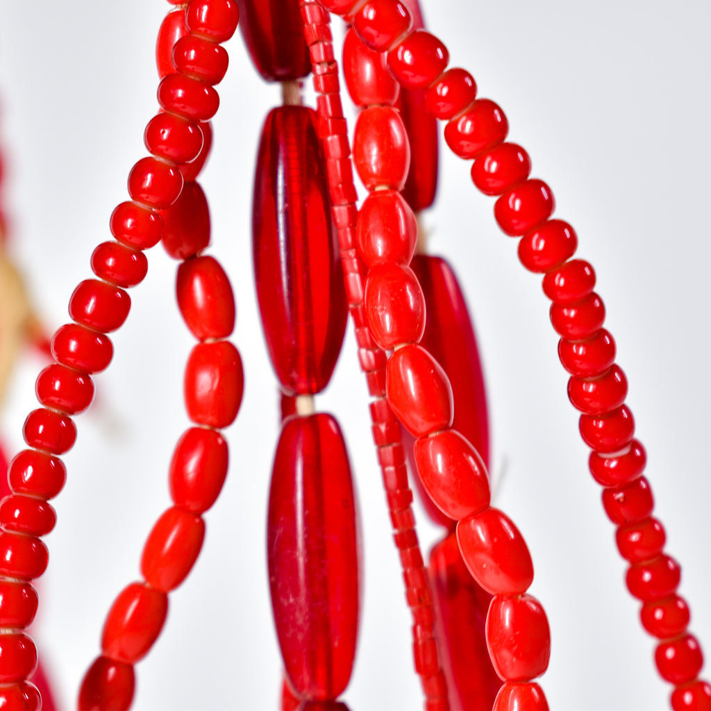 Bohemian Red Trade Beads Grab Bag