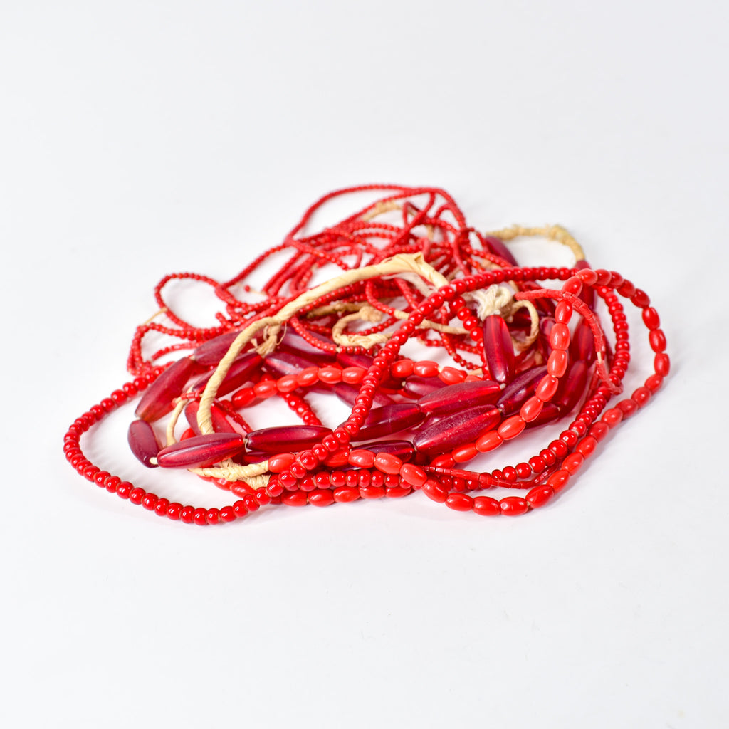 Bohemian Red Trade Beads Grab Bag