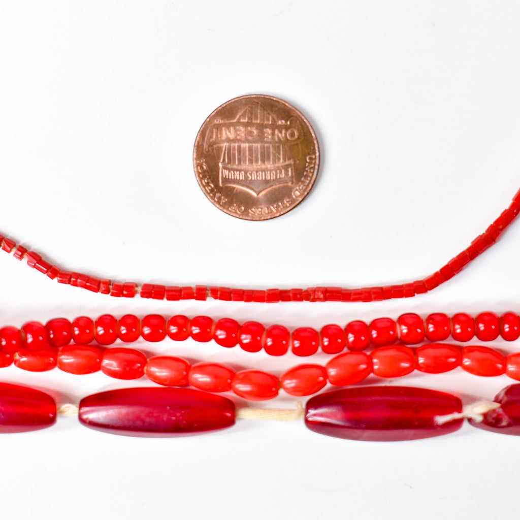 Bohemian Red Trade Beads Grab Bag