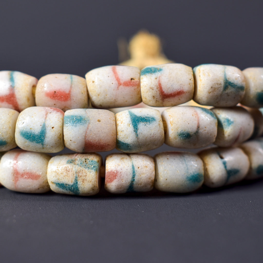Krobo Recycled Powder Glass Trade Beads 31 Inch