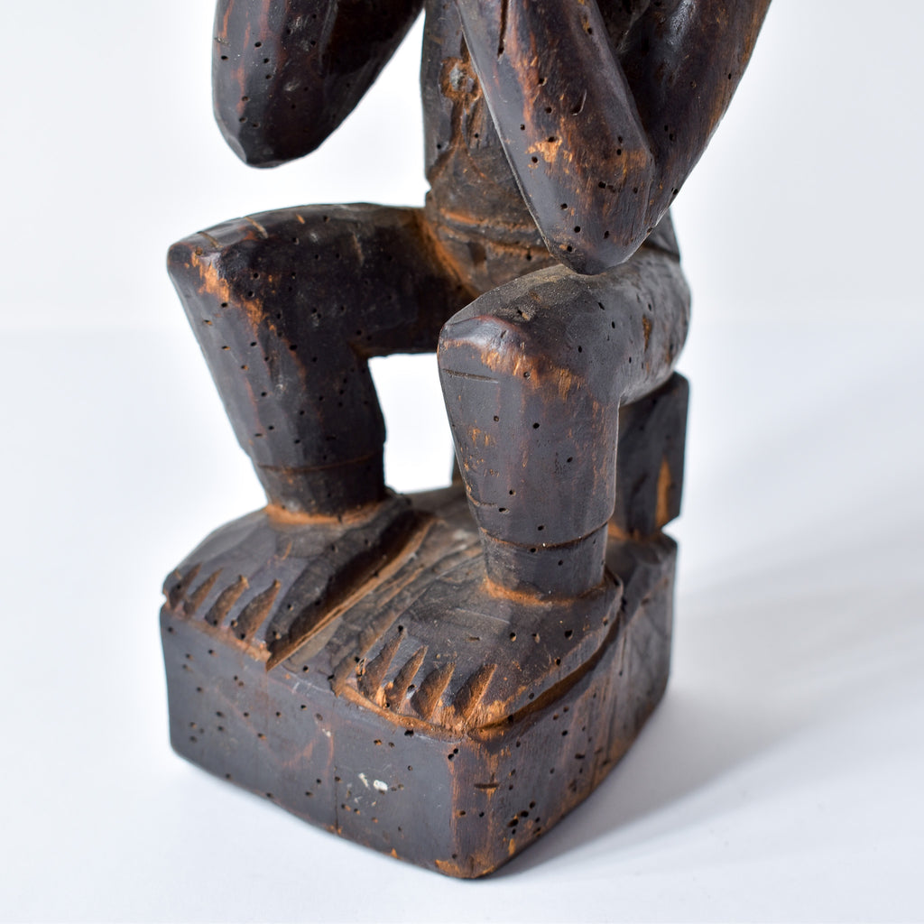 Baule Seated Wood Figure Côte d'Ivoire