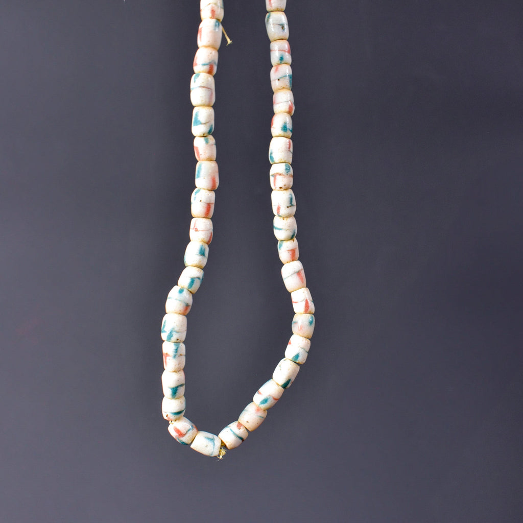 Krobo Recycled Powder Glass Trade Beads 31 Inch
