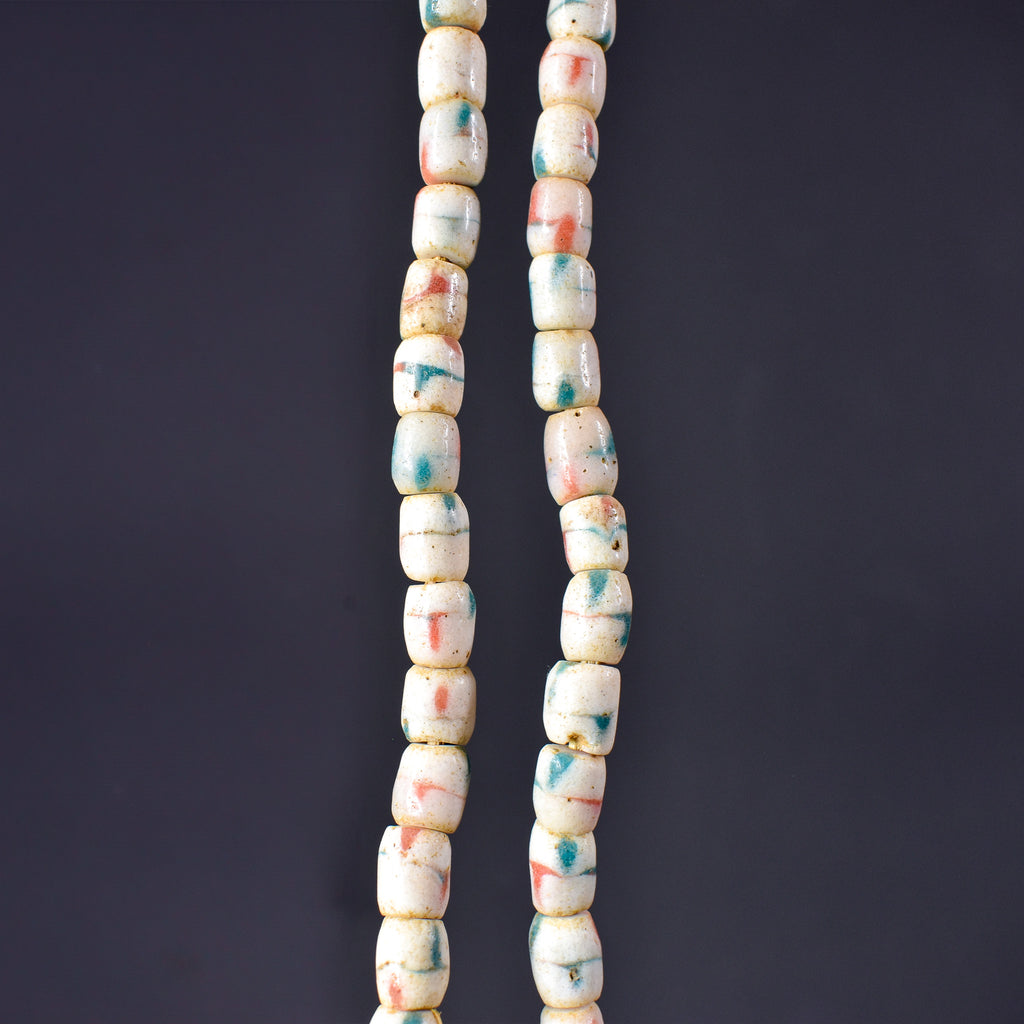 Krobo Recycled Powder Glass Trade Beads 31 Inch