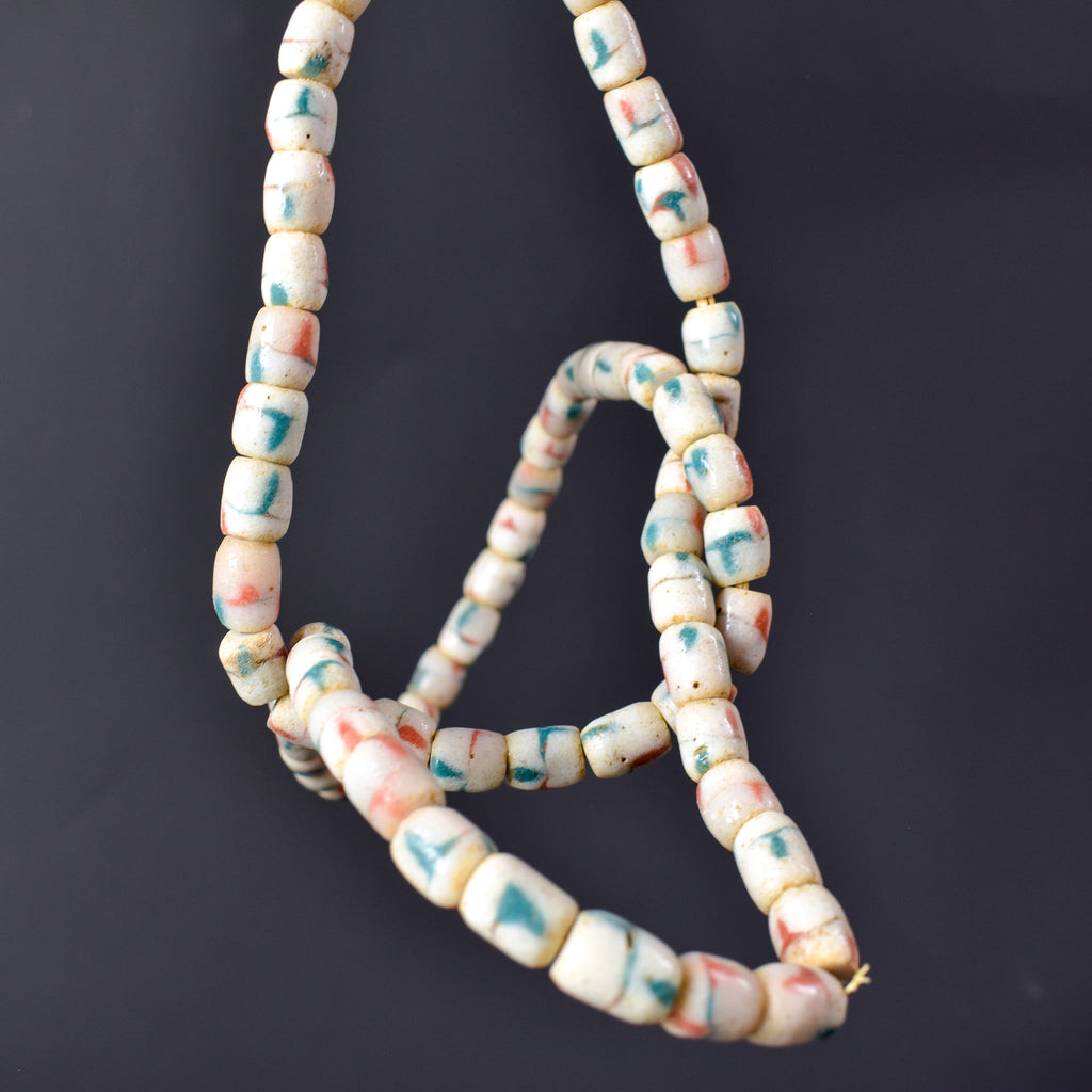 Krobo Recycled Powder Glass Trade Beads 31 Inch