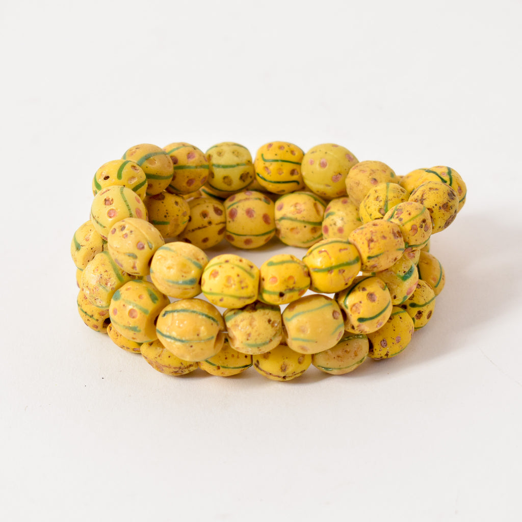 Venetian Yellow Trade Beads JK Brown Collection