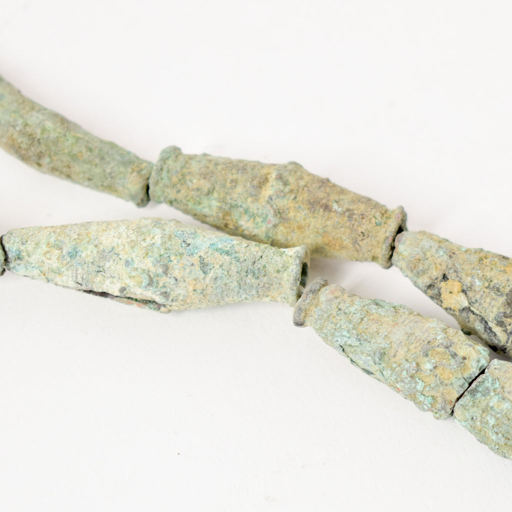 Ancient Excavated Bronze Metal Beads Mali