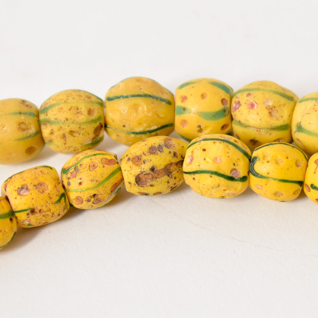 Venetian Yellow Trade Beads JK Brown Collection