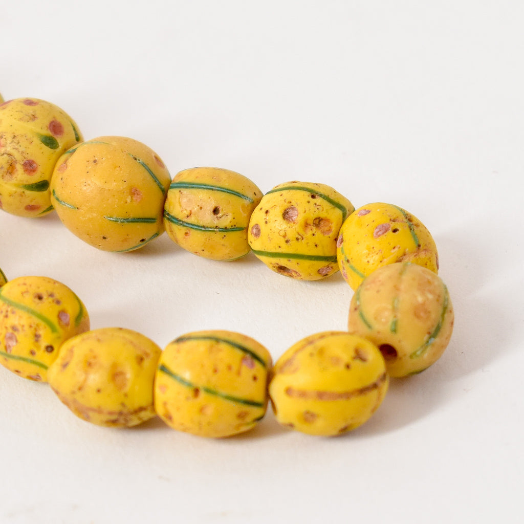 Venetian Yellow Trade Beads JK Brown Collection