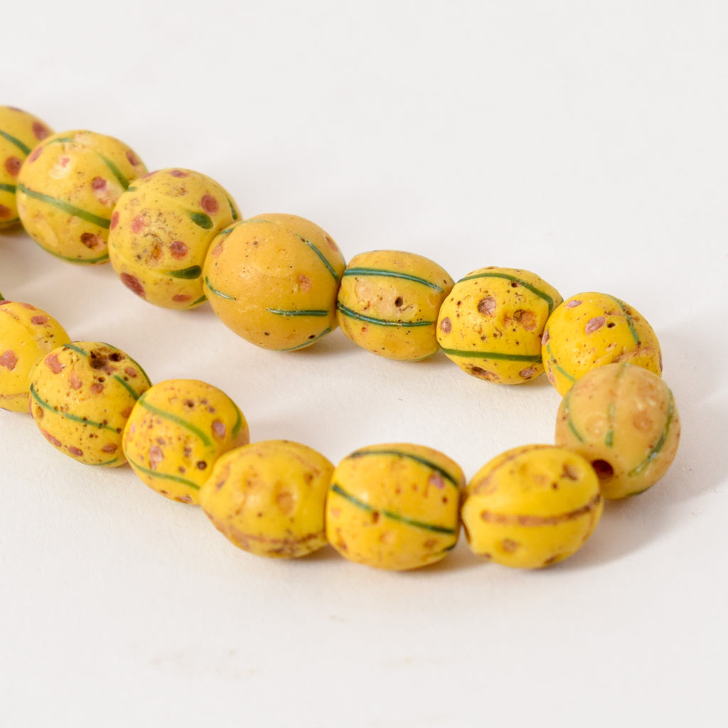 Venetian Yellow Trade Beads JK Brown Collection