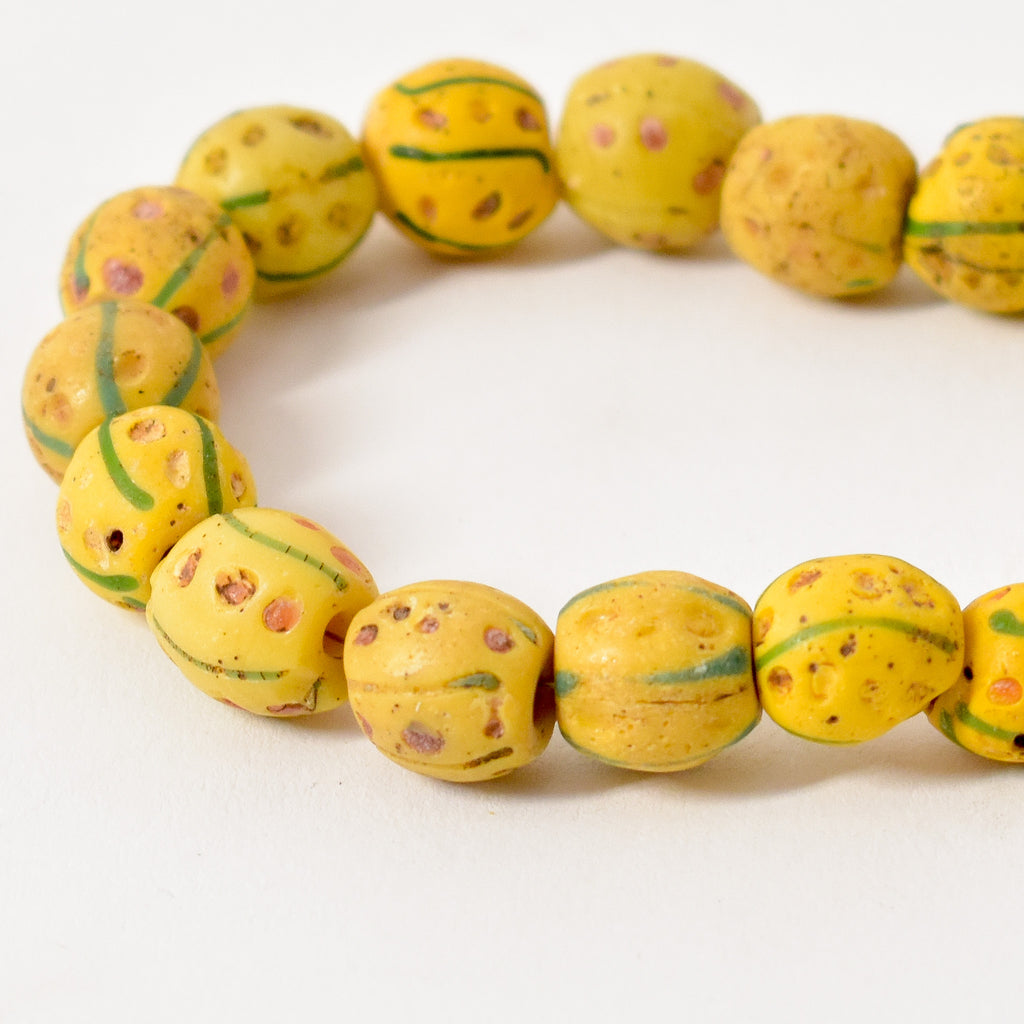 Venetian Yellow Trade Beads JK Brown Collection