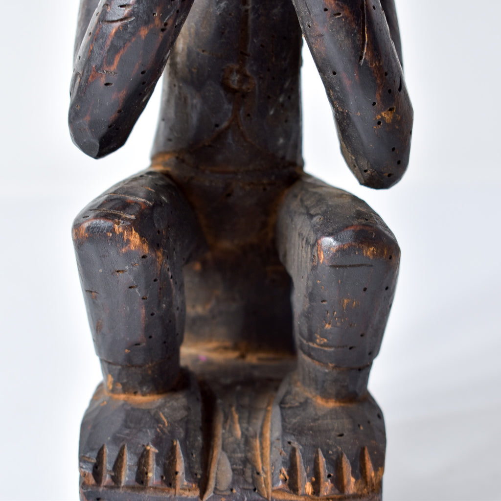 Baule Seated Wood Figure Côte d'Ivoire