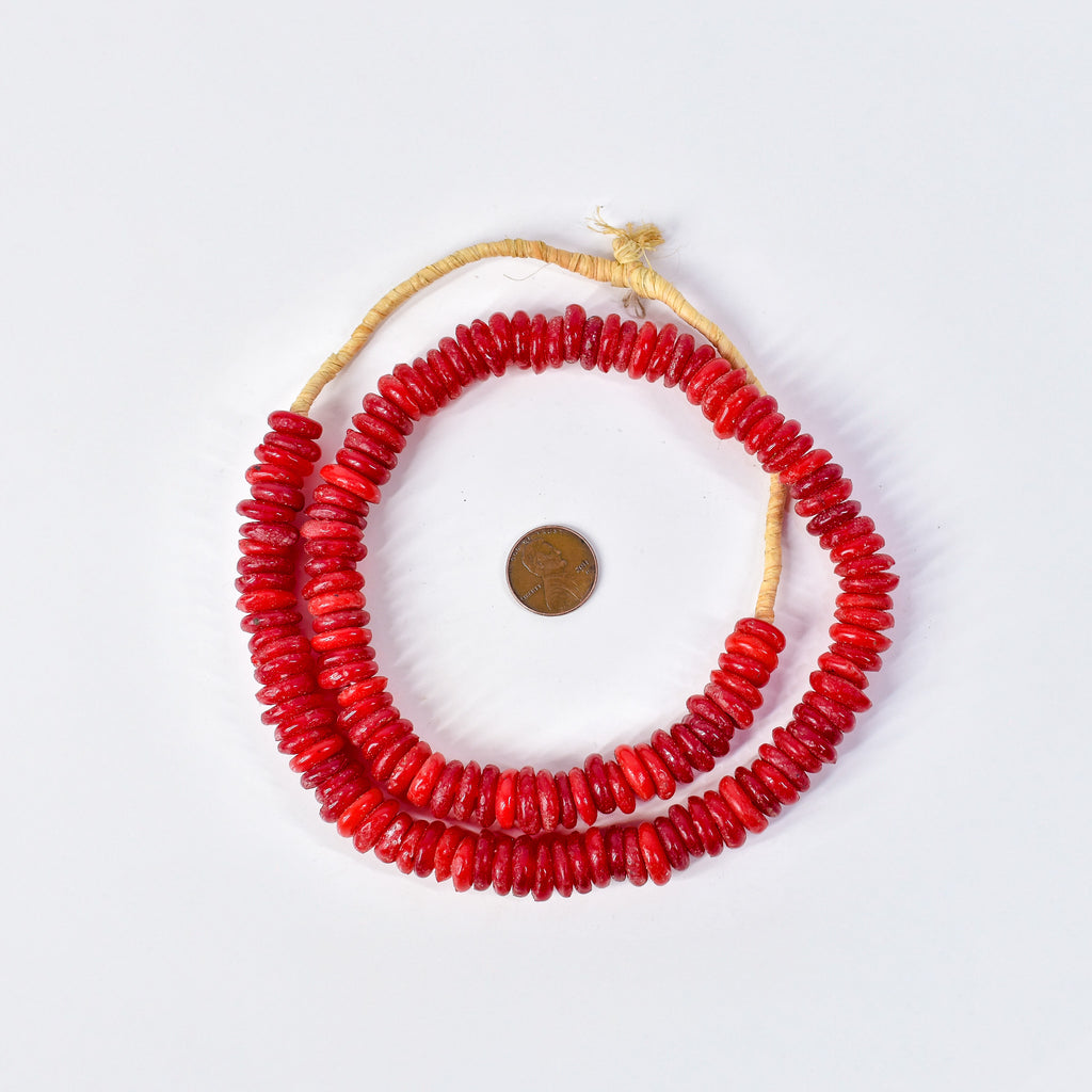 Ghana Annular Red Trade Beads