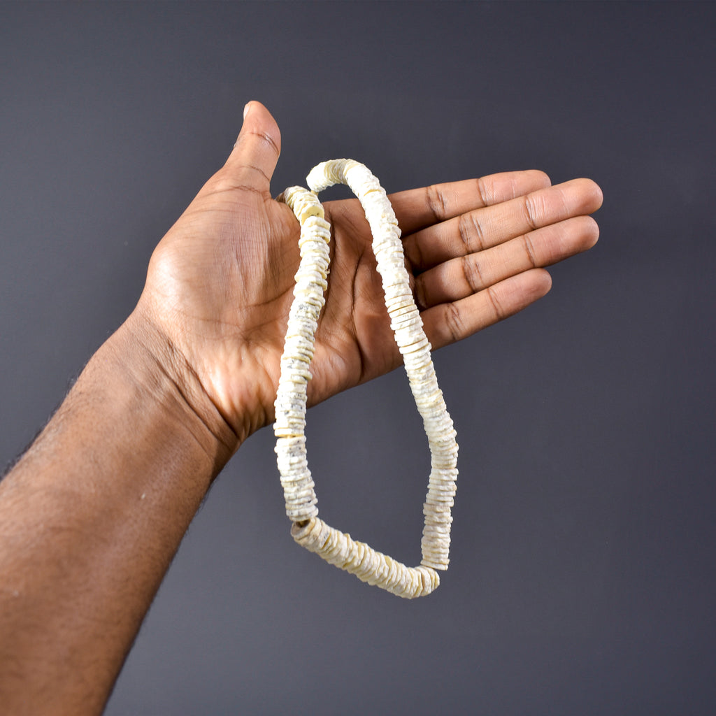 Ostrich Egg Shell Heishi Trade Beads