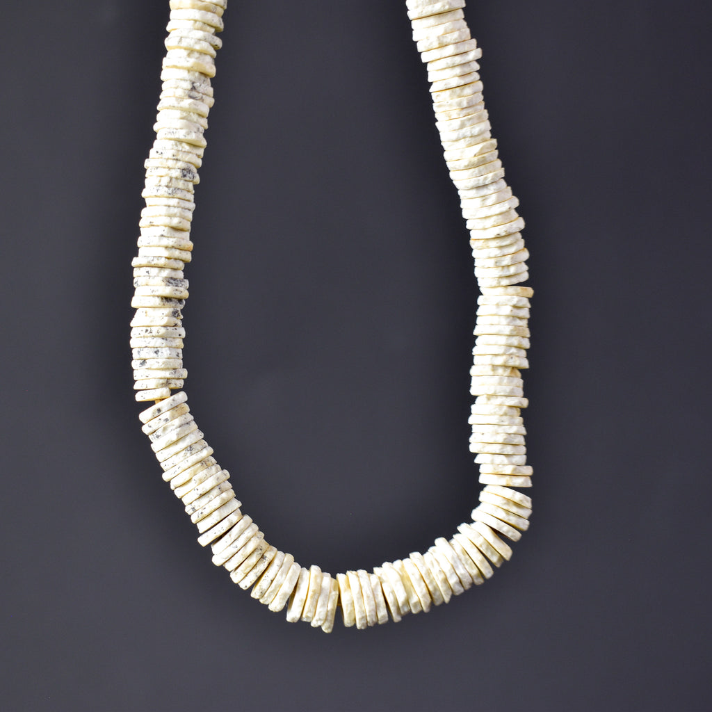 Ostrich Egg Shell Heishi Trade Beads