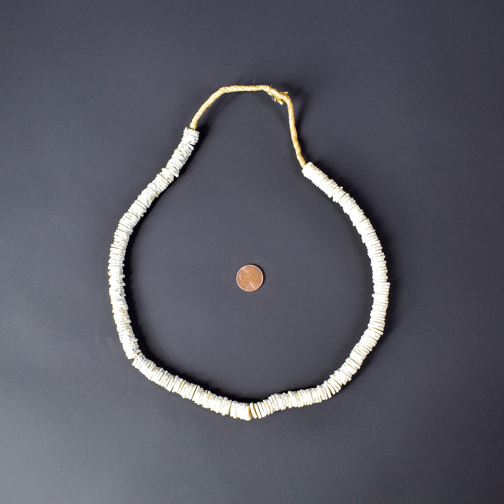 Ostrich Egg Shell Heishi Trade Beads