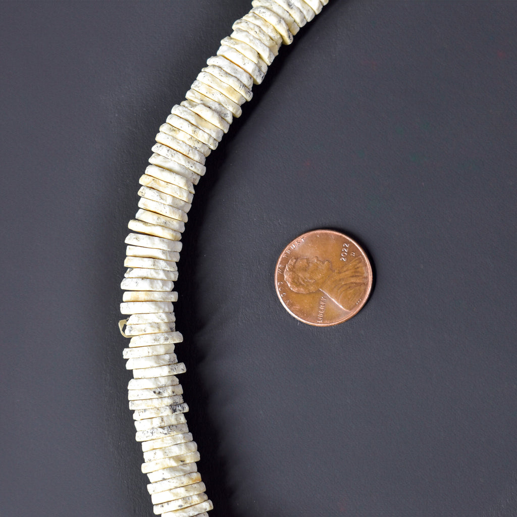 Ostrich Egg Shell Heishi Trade Beads