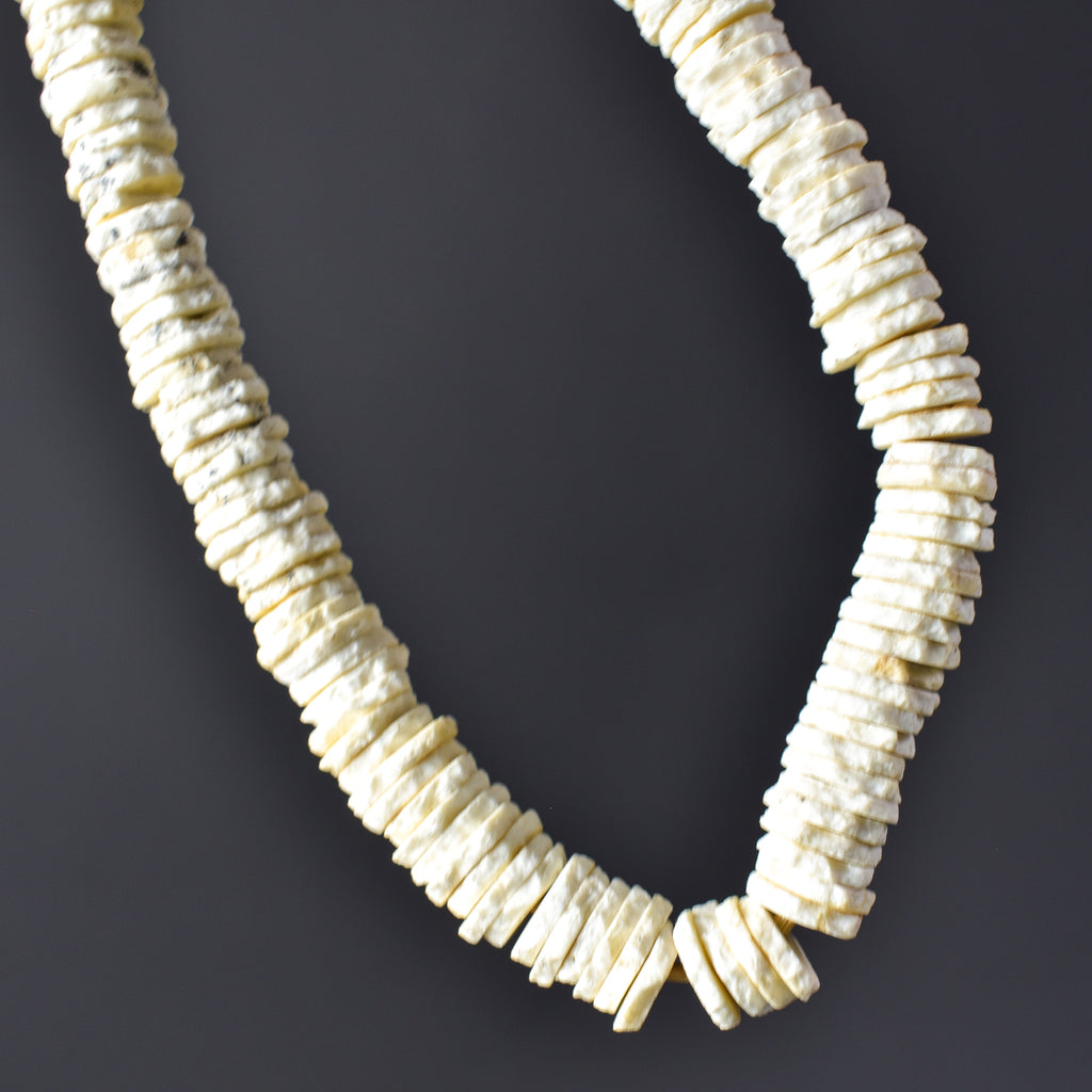 Ostrich Egg Shell Heishi Trade Beads