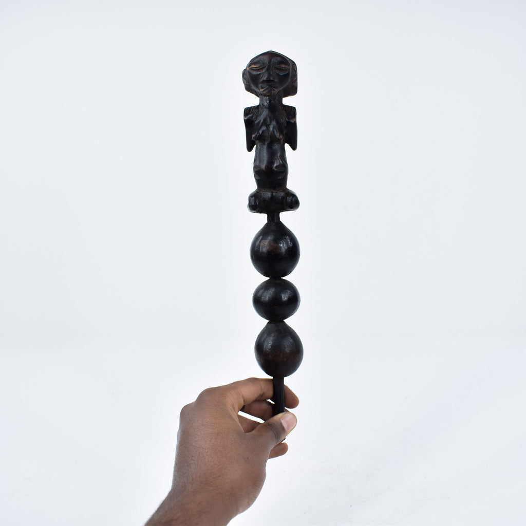 Luba Divination Fetish Rattle Congo