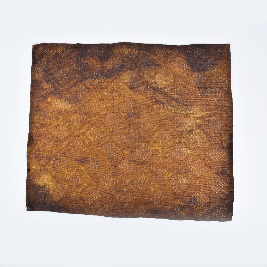 Kuba Raffia Square Textile Congo 22x19 Inch