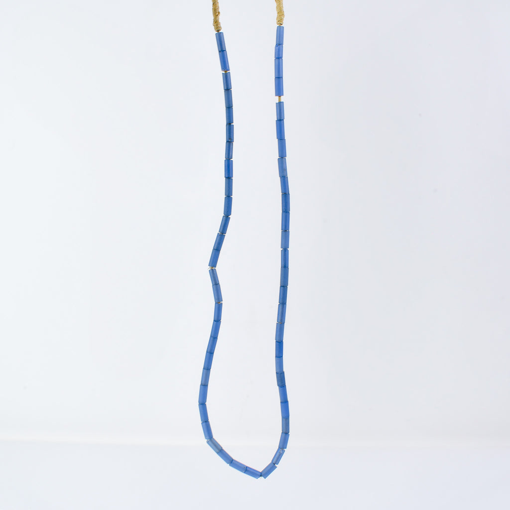 Bida Glass Blue Trade Beads Nigeria