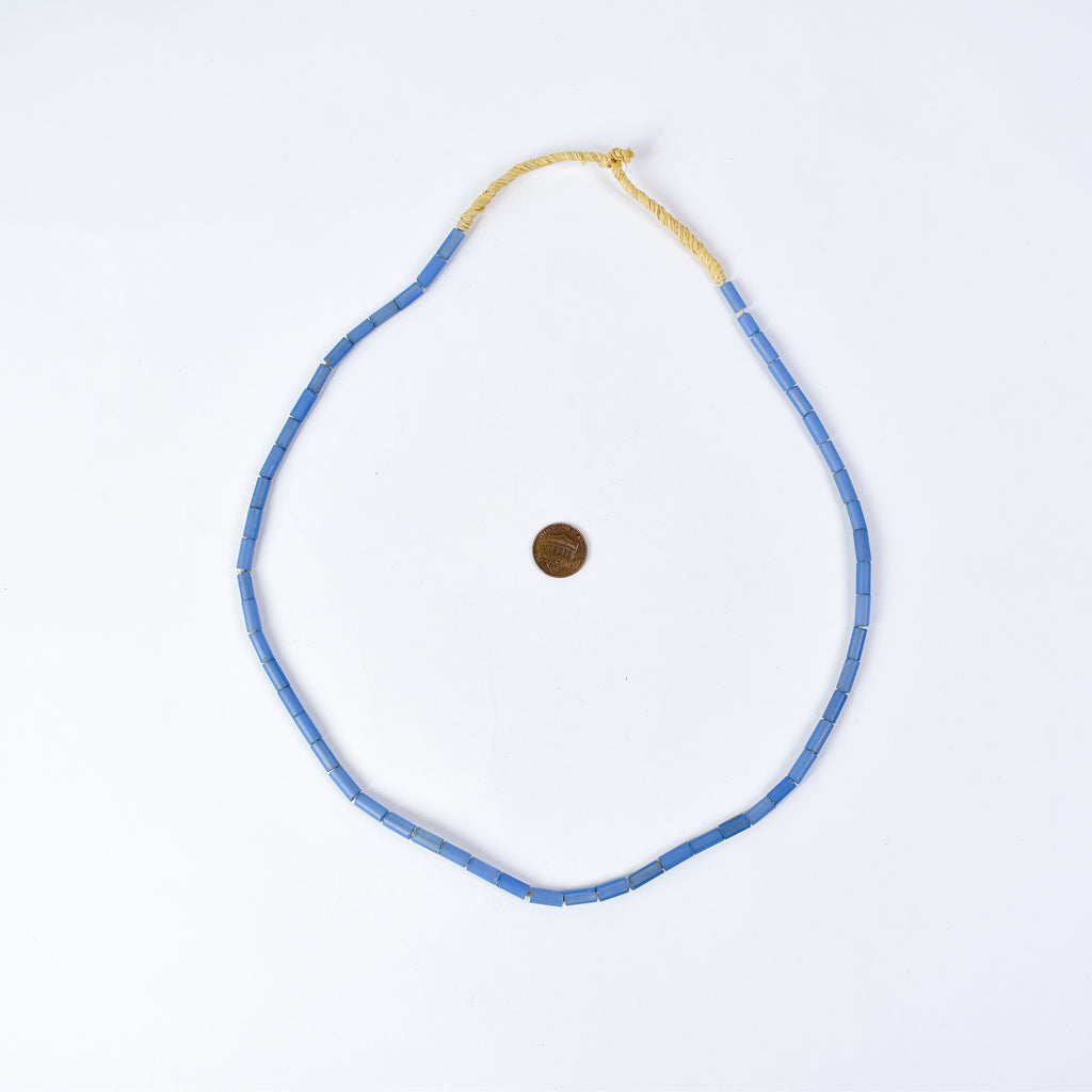 Bida Glass Blue Trade Beads Nigeria