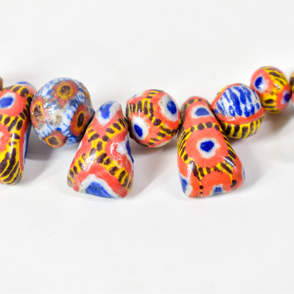 Kiffa Beads Contemporary Using Ancient Techniques Mauritania 34 Inch
