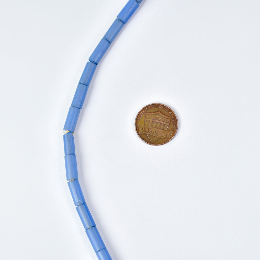 Bida Glass Blue Trade Beads Nigeria