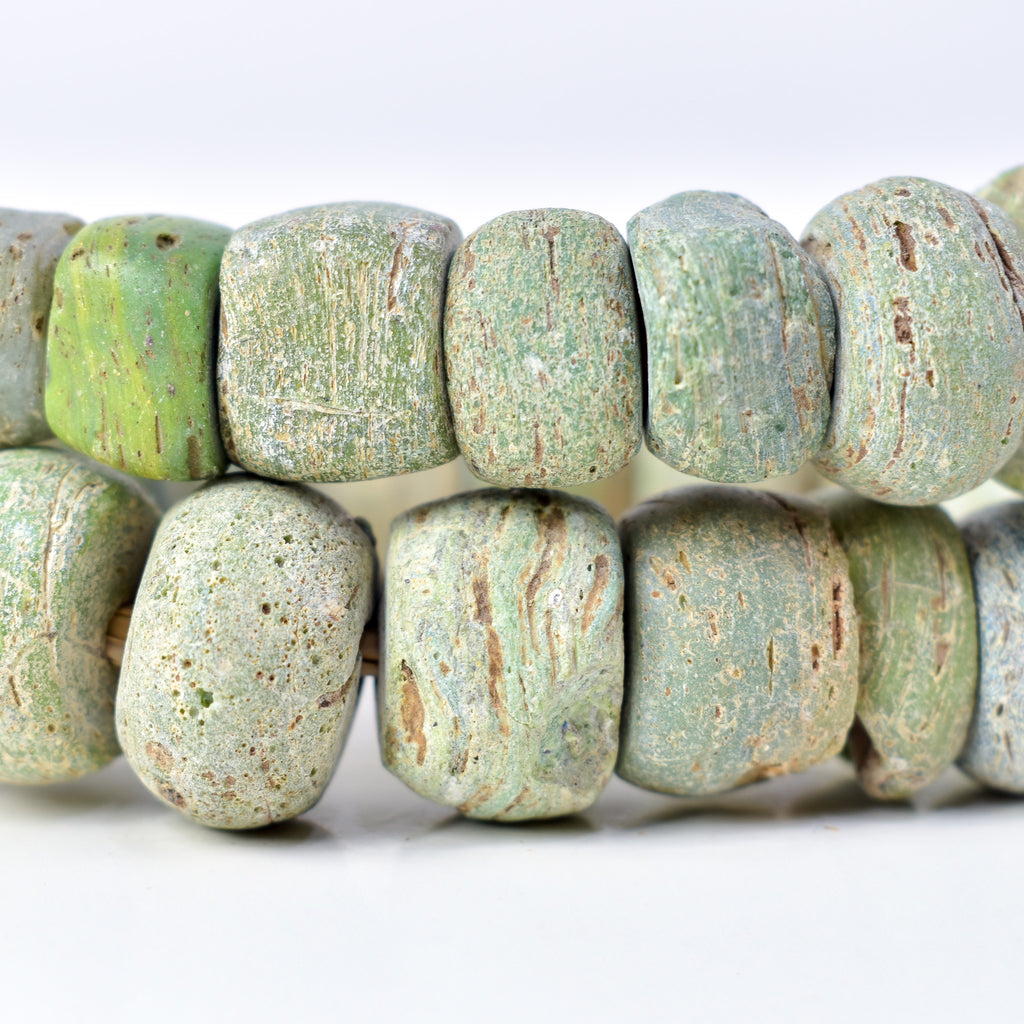 Hebron Kano Graduated Green Trade Beads