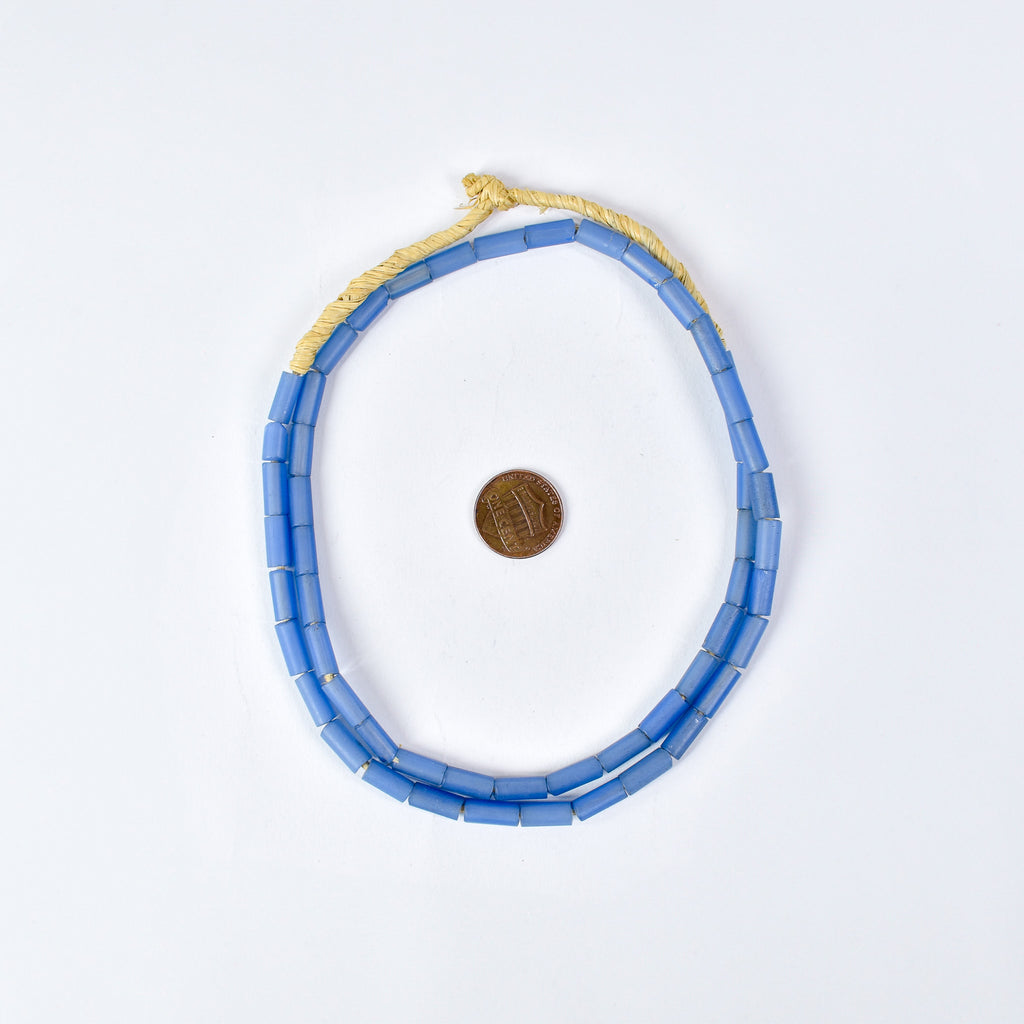 Bida Glass Blue Trade Beads Nigeria