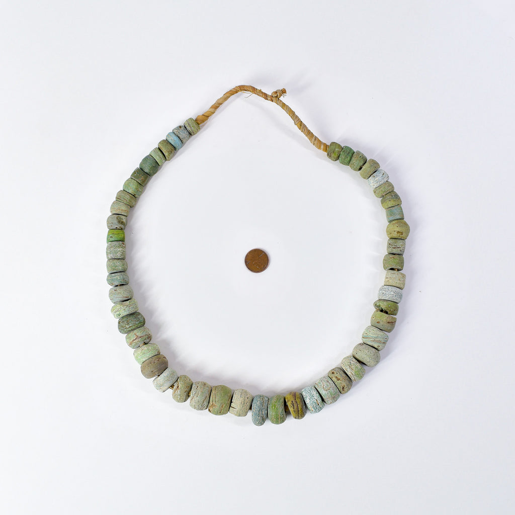 Hebron Kano Graduated Green Trade Beads