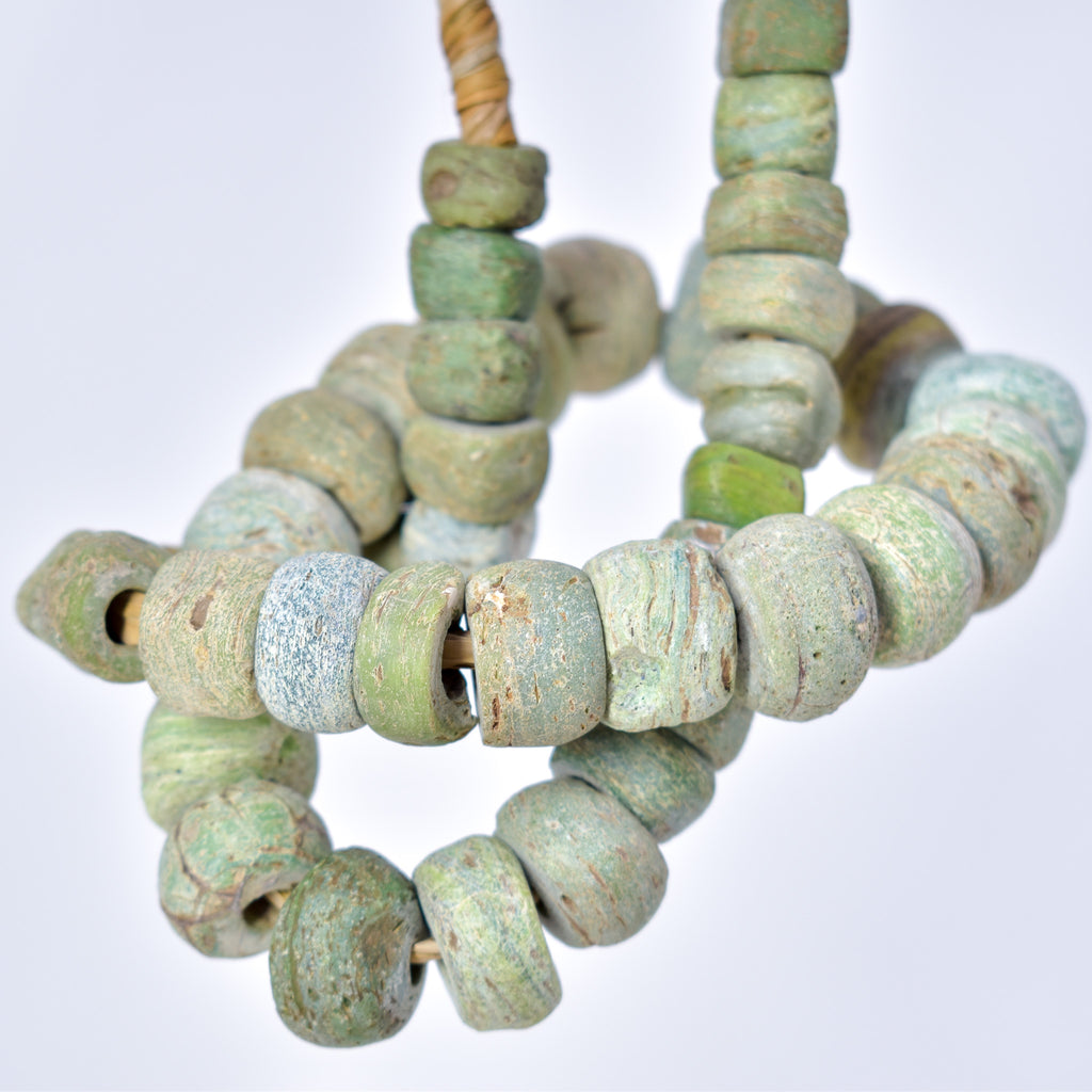 Hebron Kano Graduated Green Trade Beads
