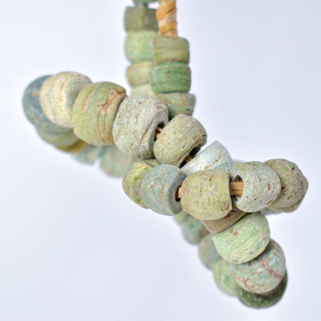 Hebron Kano Graduated Green Trade Beads