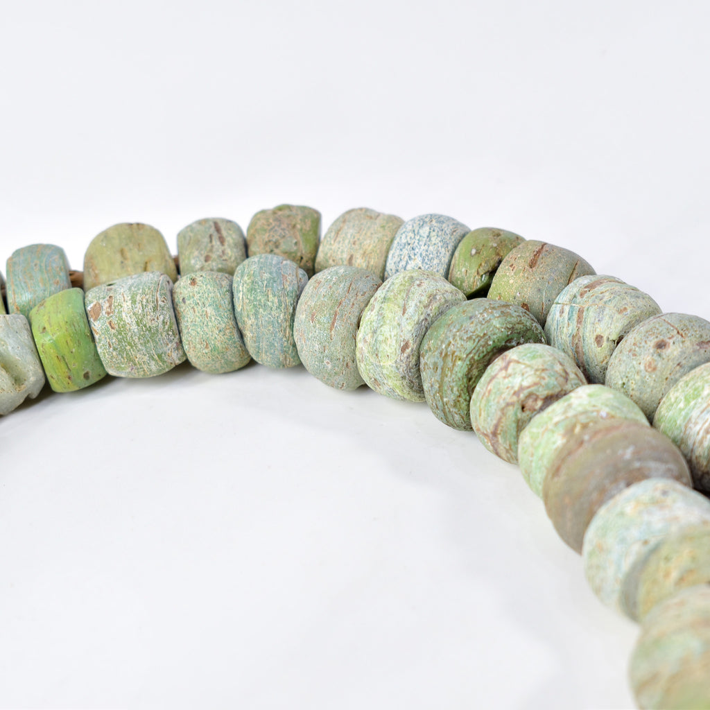Hebron Kano Graduated Green Trade Beads