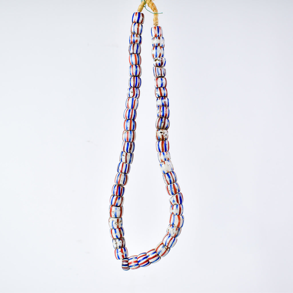 American Flag Chevron Venetian Trade Beads Henry Collection