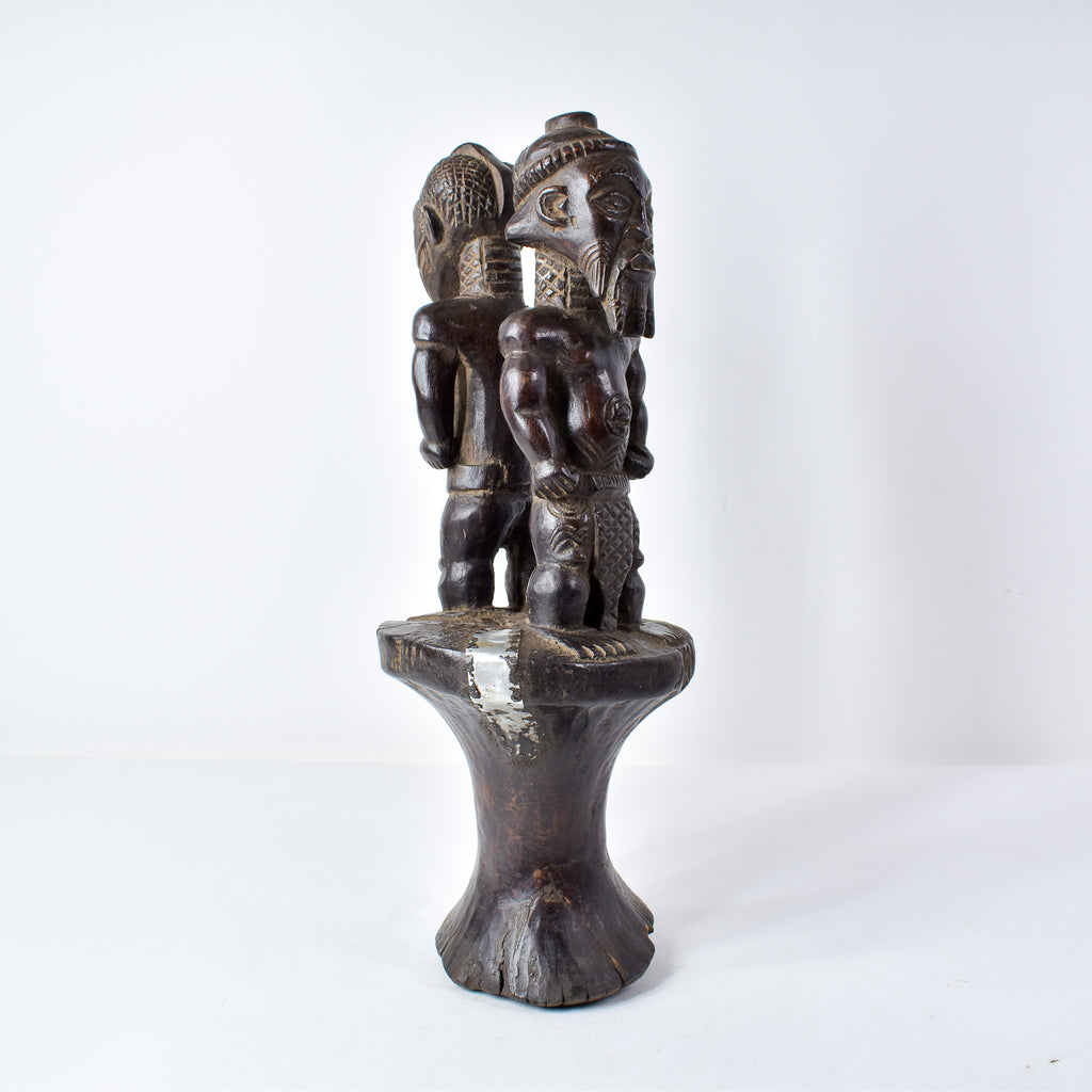 Bene Lulua Divination Double Figure on Custom Base Congo