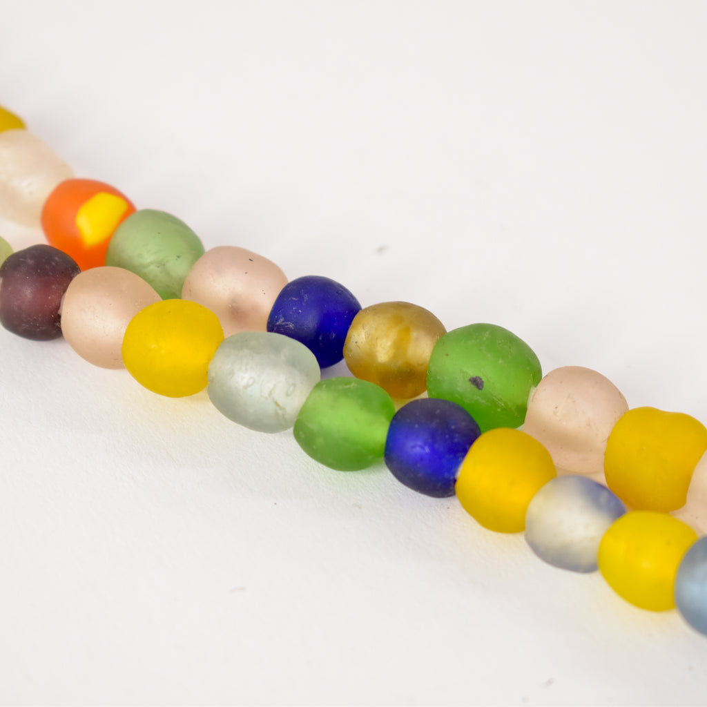 Mixed Krobo "Recycled" Powder Glass Trade Beads