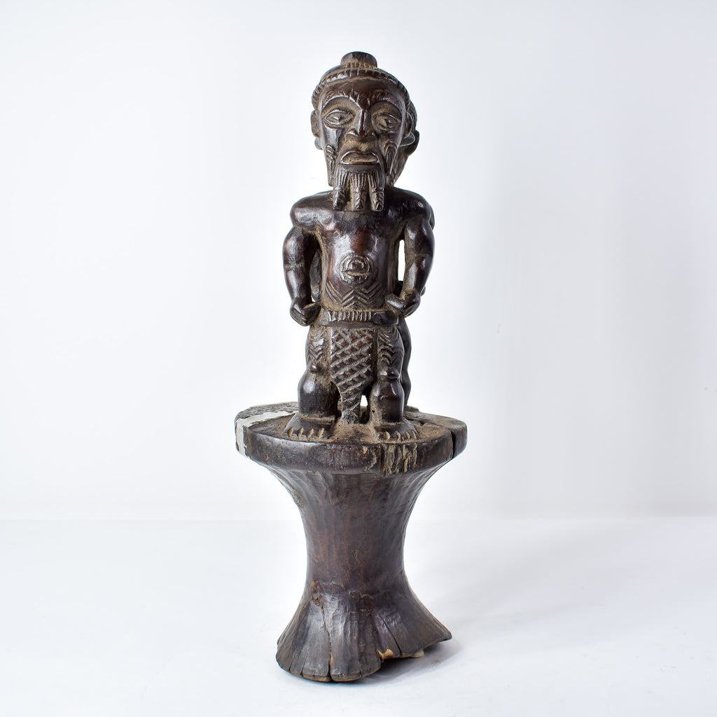 Bene Lulua Divination Double Figure on Custom Base Congo