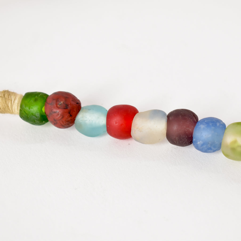 Mixed Krobo "Recycled" Powder Glass Trade Beads