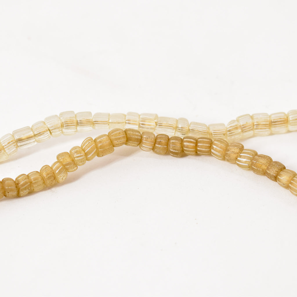 Clear Onion Skin Venetian Trade Beads