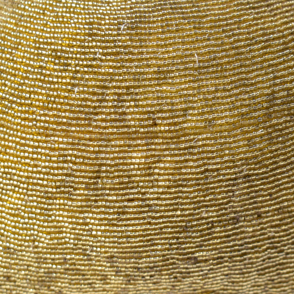 Yoruba Gold Beaded Hat Nigeria