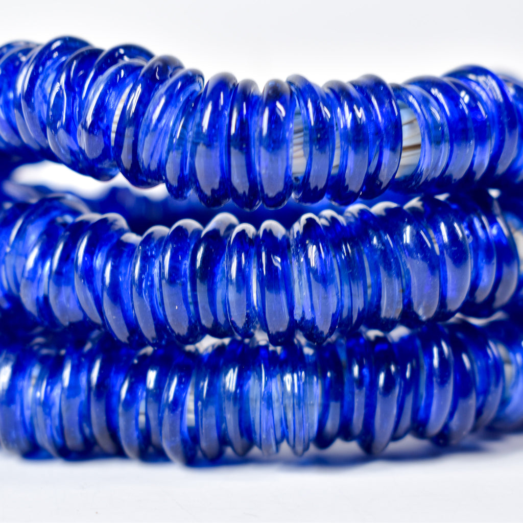 Italian Glass Rings Cobalt Blue Trade Beads