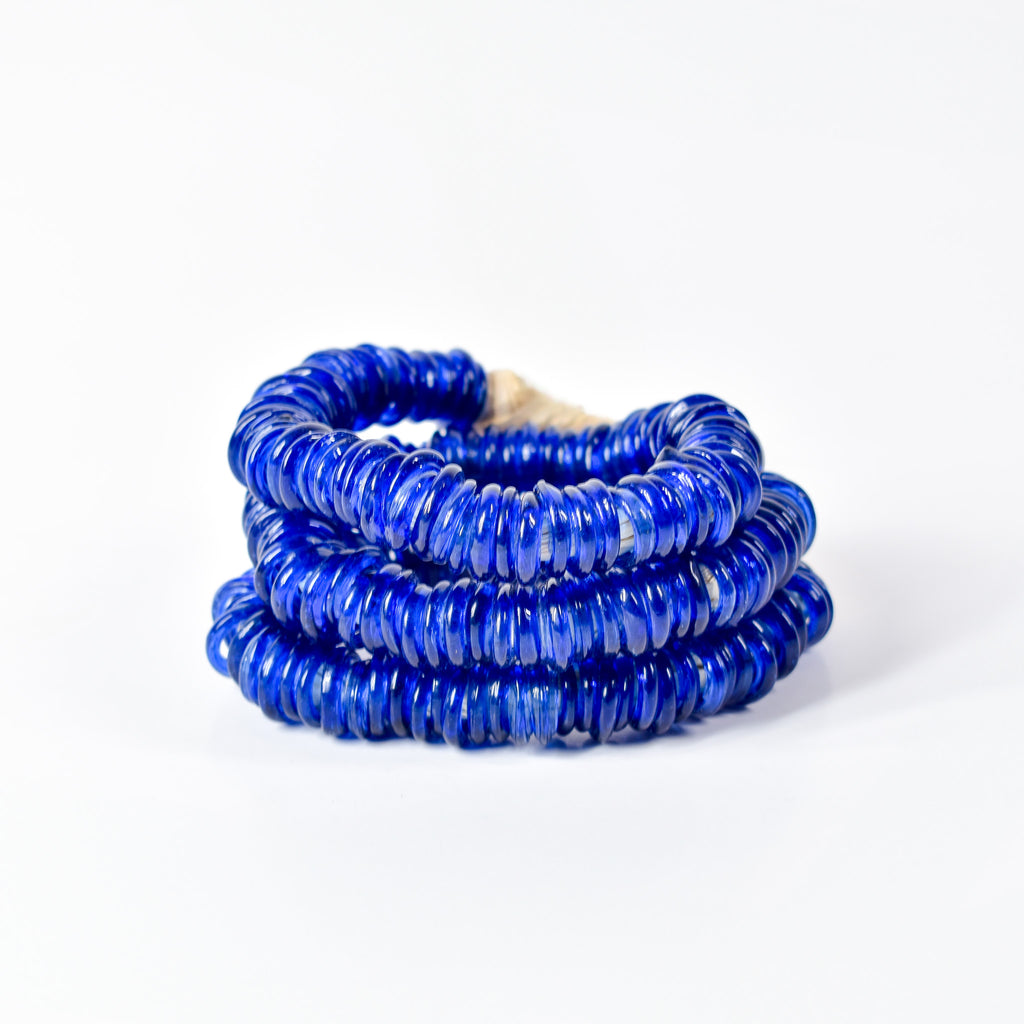 Italian Glass Rings Cobalt Blue Trade Beads