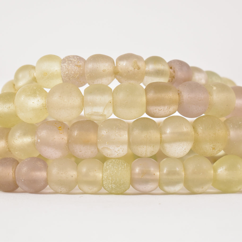 Clear Dogon Trade Beads 42 Inch