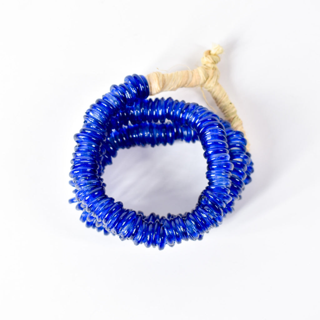 Italian Glass Rings Cobalt Blue Trade Beads